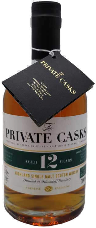 Speyside Single Malt Scotch Whisky Distilled at Miltonduff Distillery Single Cask, Cask Strength, 12 Jahre, (500) #L1930119